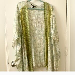 Zac & Rachel Plus Size Print Kimono Top